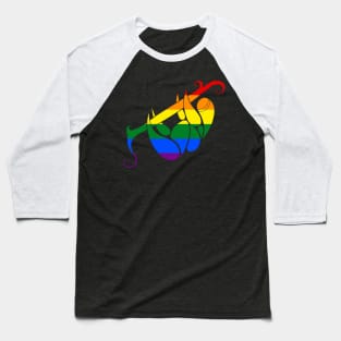 Gay Pride Flag Sloth Baseball T-Shirt